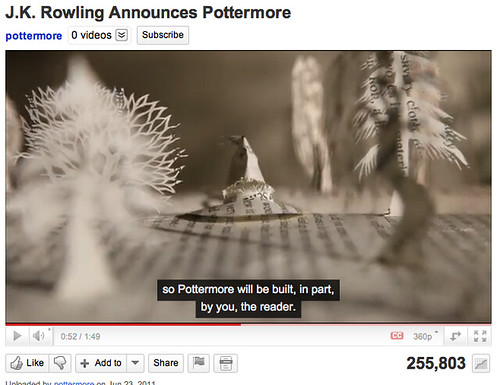 More user created Harry Potter in Pottermore - Coming in October 2011