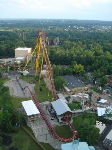 Kings Island view from the Eiffel Tower