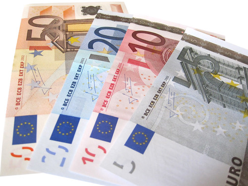 Euros Isolated on White Background