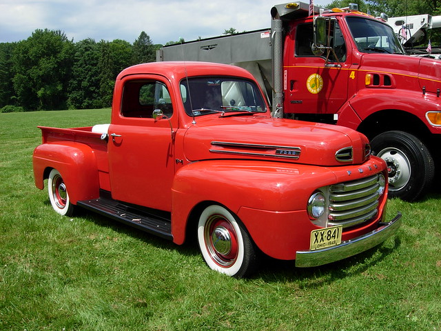 A mint condition 1948 Ford pickup truck seen at the Gates Mills 