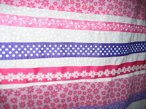 Ribbon Detail - Liliana's Baby Quilt