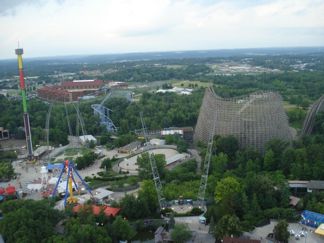 Kings Island view from the Eiffel Tower