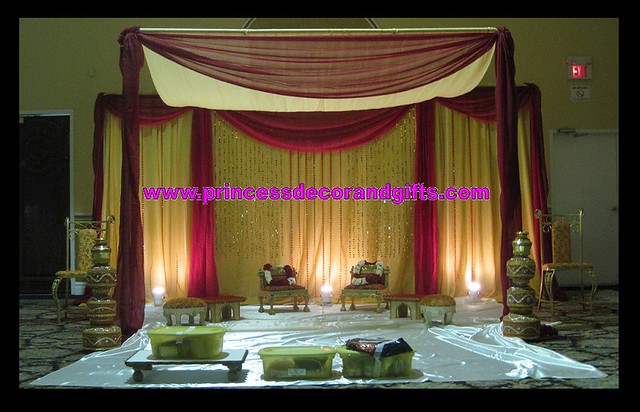 Mandap Hindu Wedding Stage Decor wwwprincessdecorandgiftscom