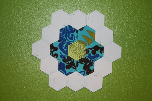 English Paper Pieced hexagon