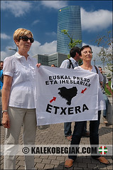 Movilizaciones a favor de los presos vascos en Bilbao