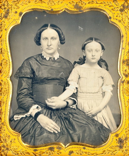 Mom and Daughter Daguerreotype by Mirror Image Gallery