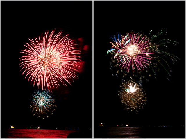 July 4th fireworks diptych 6