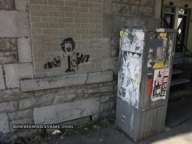 Ronald McDonald graffiti in Montreal 2