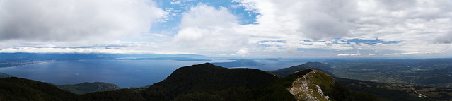 Panorama from mountain Učka