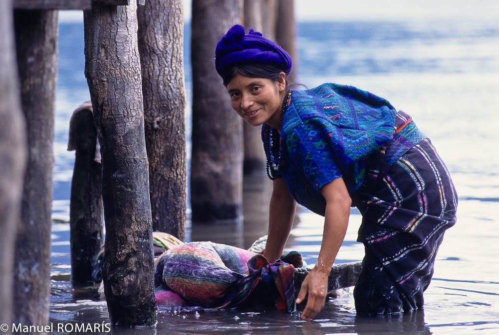Guatemala, woman washing