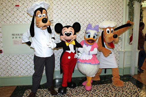 Mickey and the gang pose