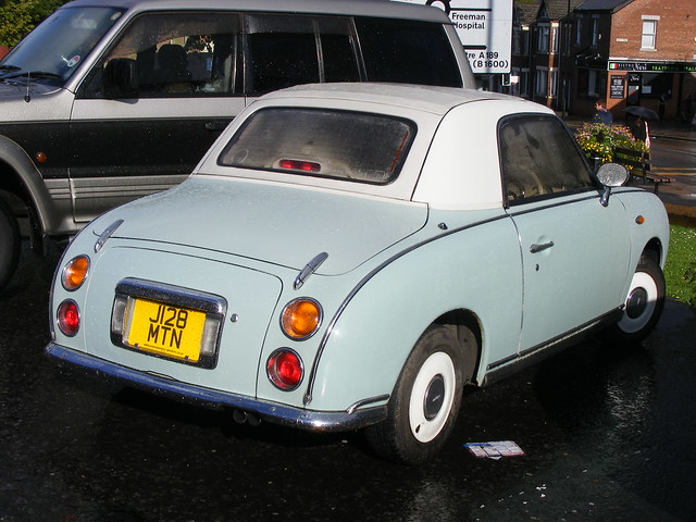 Nissan Figaro J128MTN is pictured in South Gosforth Tyne Wear 