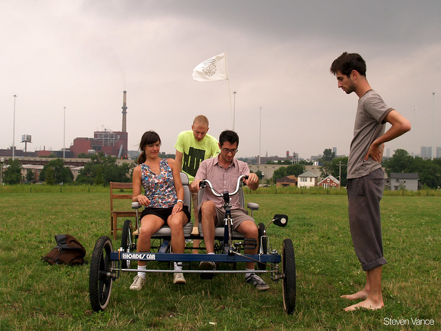 Watch a video of the quadricycle in action