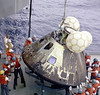 Apollo 13 Command Module recovery after splashdown April 17, 1970 by DesertBlooms