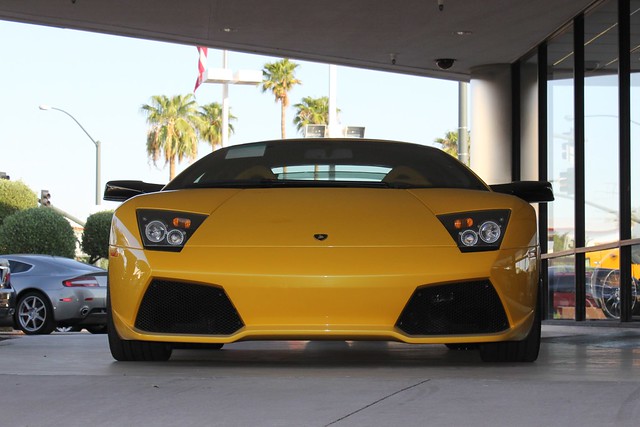 Yellow Lamborghini Murcielago LP640