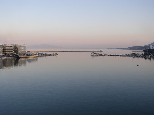 View from Mytilene's port in the morning, Lesvos Island