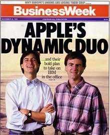 Steve Jobs and John Sculley