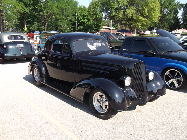 1936 Chevy coupe hot rod kit seen at the inaugural Car Show 