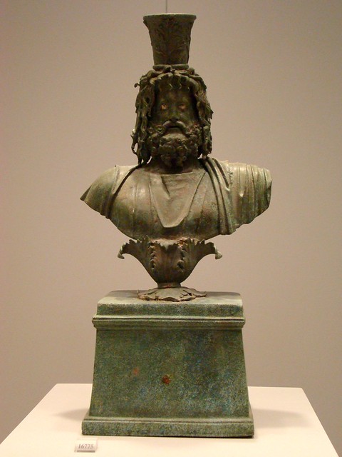 bronze bust of Serapis