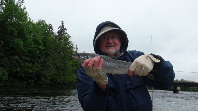 Bob with one of many salmon from the East Outlet
