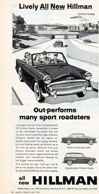 1957 Rootes Motors Hillman Convertible