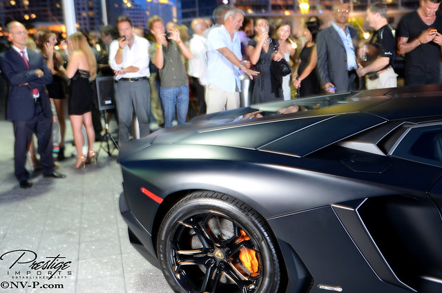 Matte Black Lamborghini Aventador LP 700 Unveiling in Miami