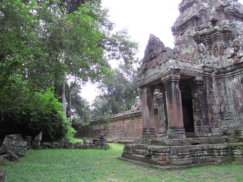 Outside the north gate of Angkor Thom