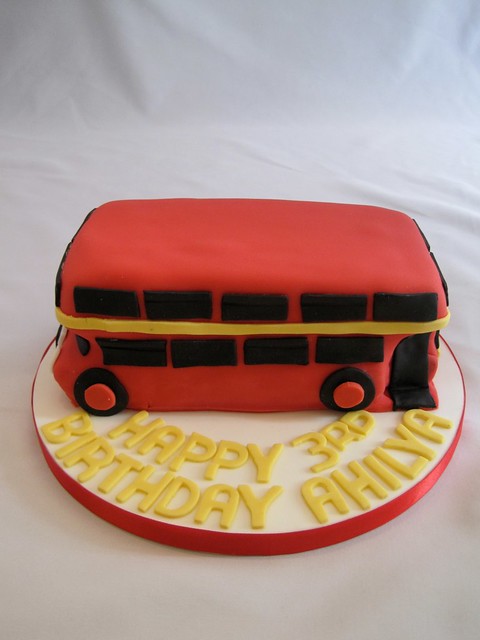 Double Decker Bus Cake Chocolate sponge July 11
