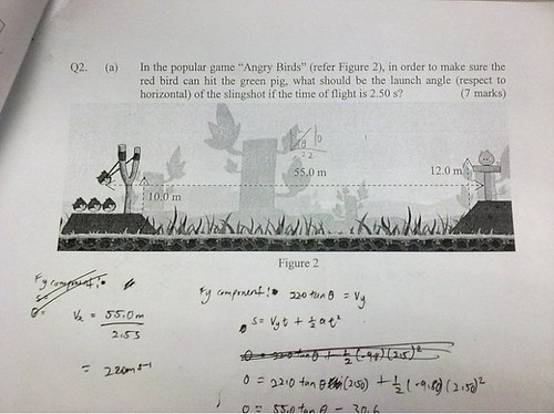 Angry Birds Physics Problem