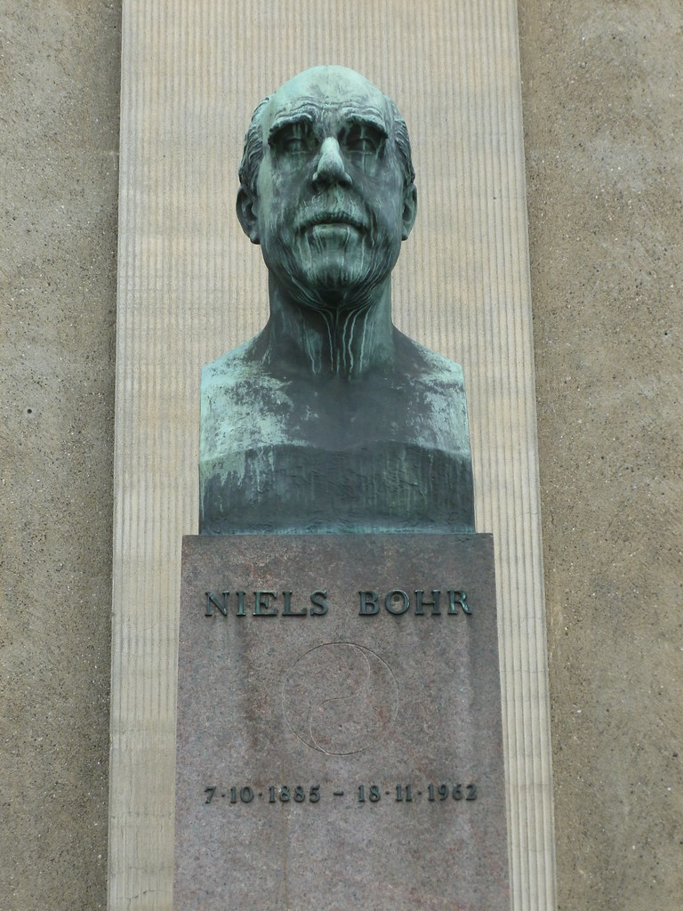 Niels Bohr's Bust Weeps for Humanity