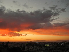 LA Post-Storm Sunset & Rainbow