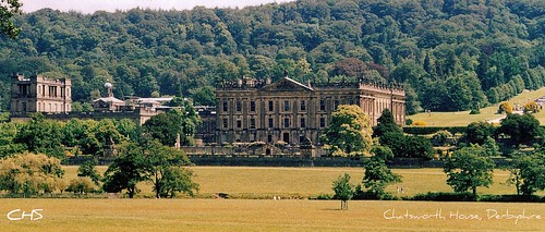 Chatsworth House, Peak District in Derbyshire (35mm) by Stocker Images