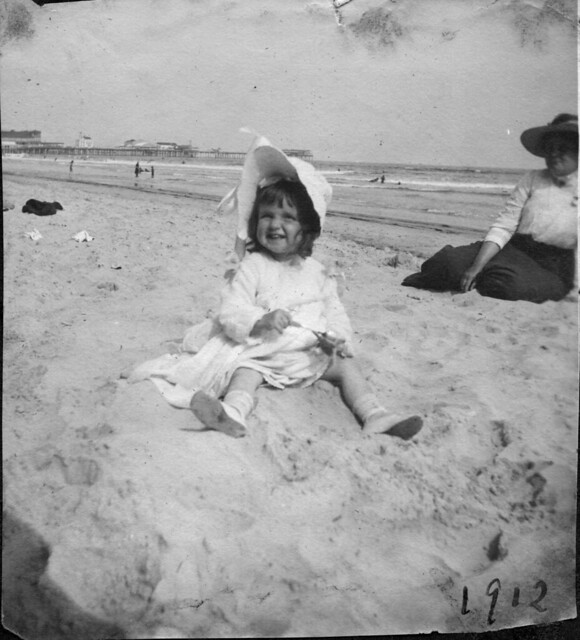 Girl in sand, Atlantic City, New Jersey, 1912