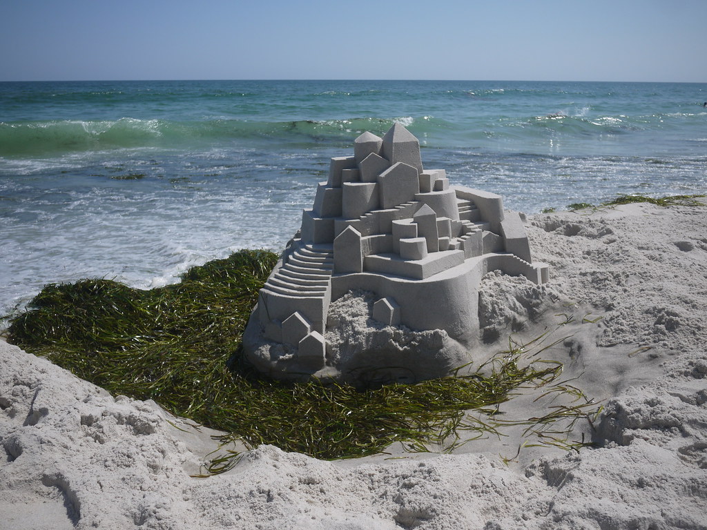5926242238 28e2190dcf b Geometric Sand Sculptures by Calvin Seibert