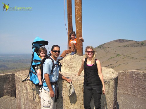 my family on top of the world in Mayasa Nicaragua