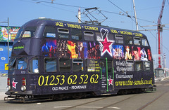 Blackpool trams.