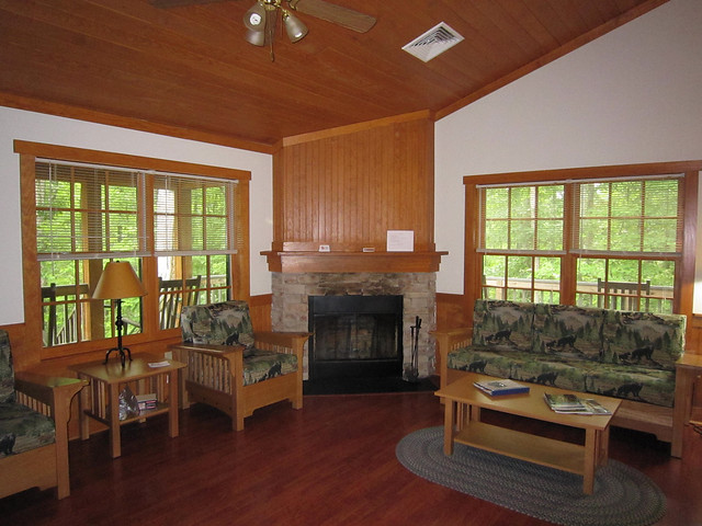 The common area of our cabin