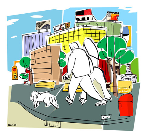 walking the dog // paseando el perro by Frank.Hilzerman