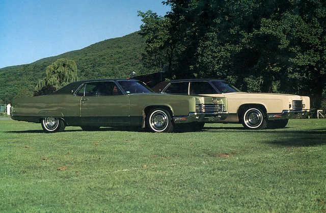 1970 Lincoln Continental Coupe and 1971 Sedan