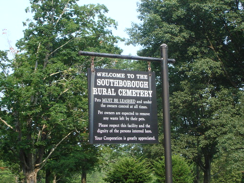 Southborough Rural Cemetery Sign by midgefrazel