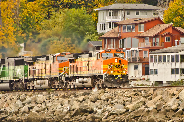 BNSF 4125, 4406 Freighter Picnic Point