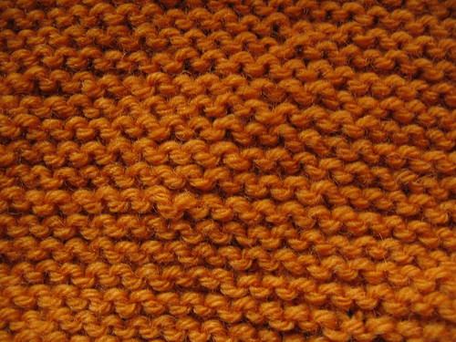 Yellow garter stitch