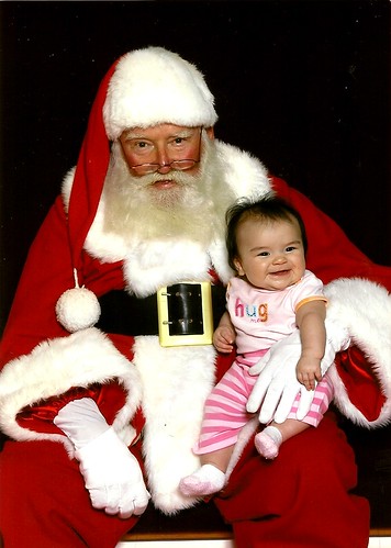 Izzy's First Picture with Santa!