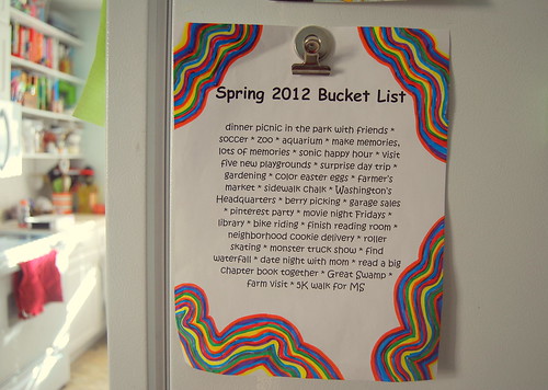 Sping 2012 Bucket List