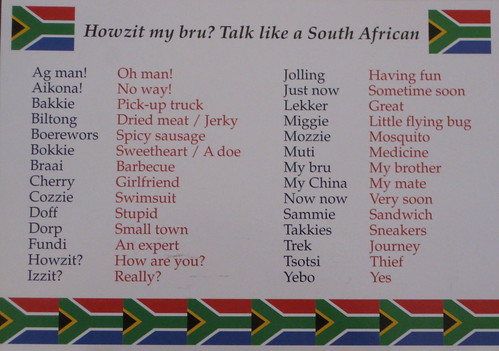 Talk like a South African