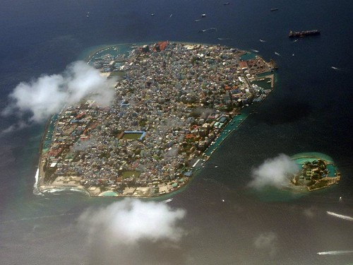 馬爾地夫80%的國土海拔不足1米。圖片來源：Commonwealth Secretariat