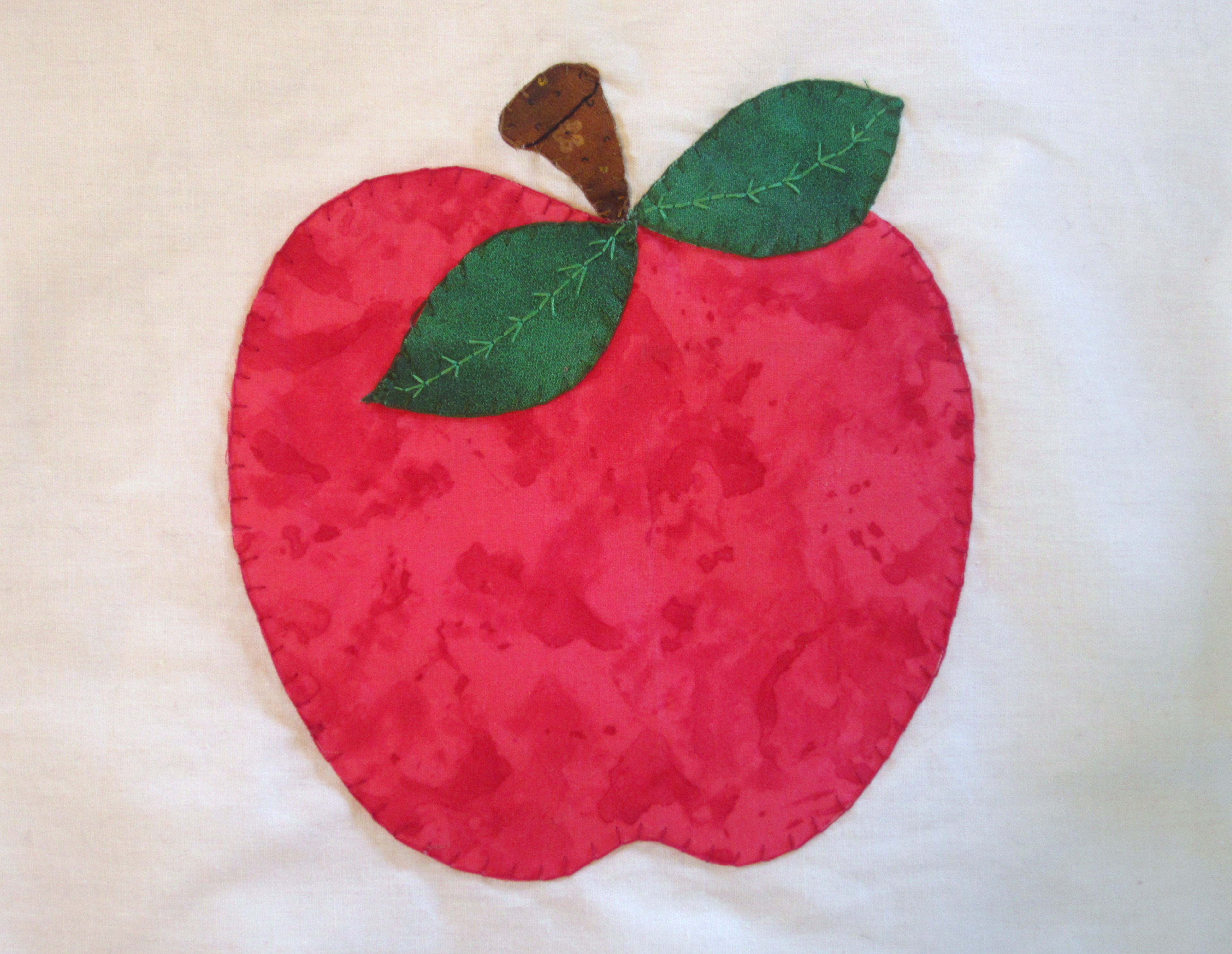 Embroidered Apple