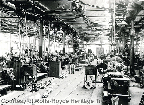 Inside Rolls-Royce Motor Works Derby 1910