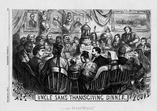 UNCLE SAM'S THANKSGIVING DINNER by Colonel Flick