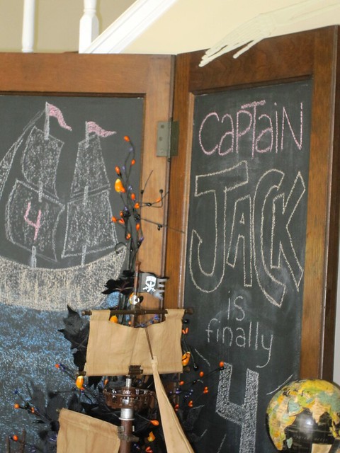 Pirate Birthday Party Decorations Chalkboard